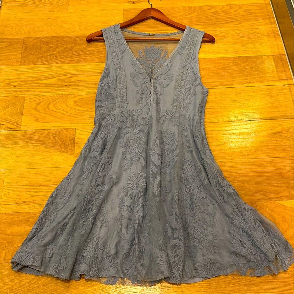 Free People dress, size 4, blue-grey